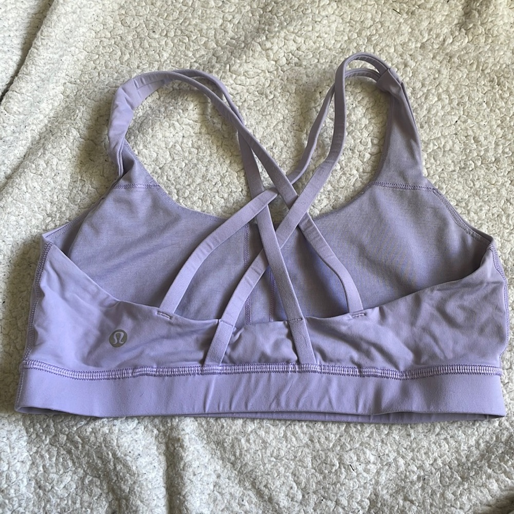 Lululemon Free to Be size 10 lavender sports bra